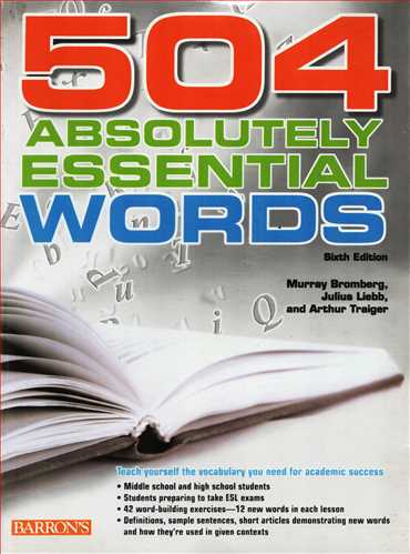 504Absolutely Essential Words Sixth Edition